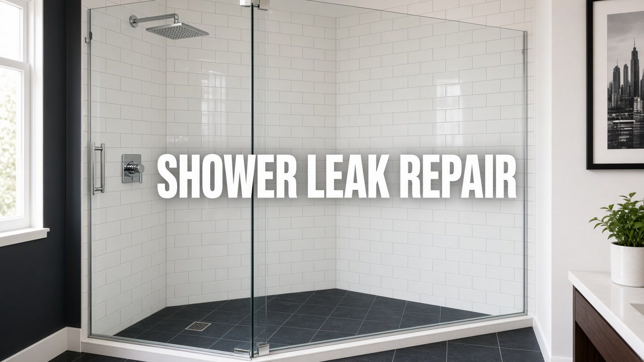 Shower leak repair in Chicago - waterproofed walk-in shower rebuild by URB Remodeling